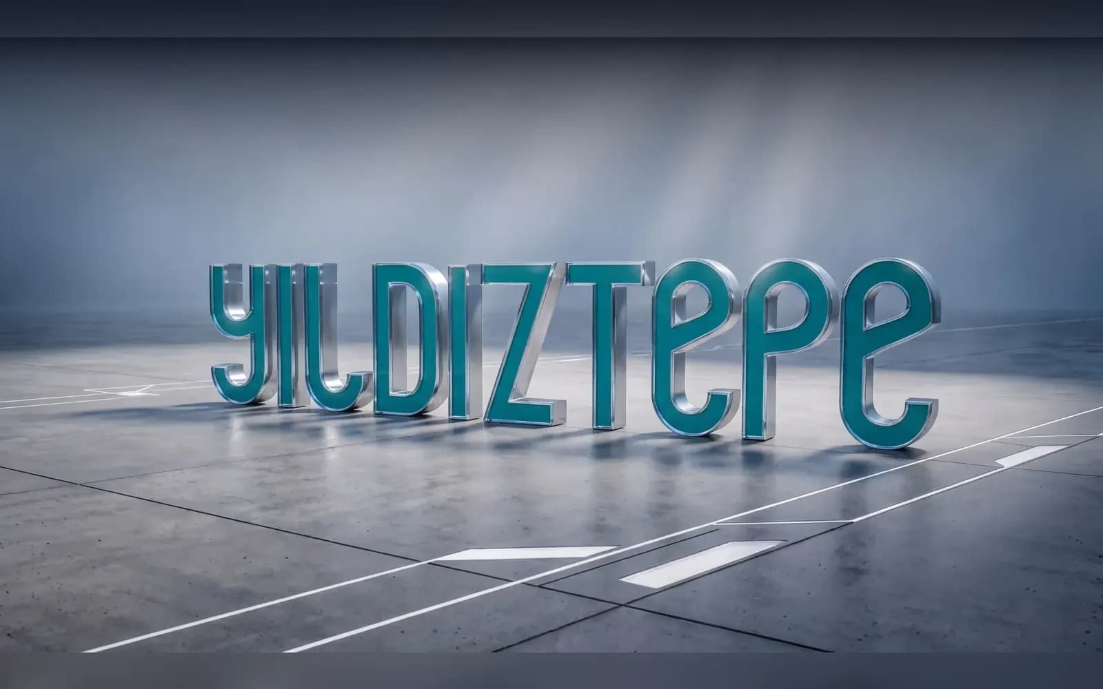 Yıldıztepe İnşaat için 3D logo sahnesi; kurumsal site ve satış ofisi uygulaması